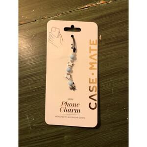 Casemate NWT Mini Phone Charm Blue White Stars